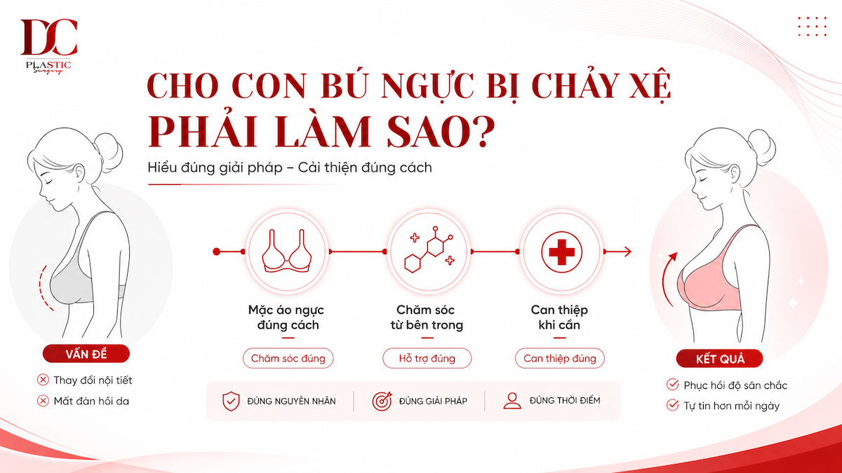 Cho con bú ngực bị chảy xệ phải làm sao Cho con bú ngực bị chảy xệ phải làm sao