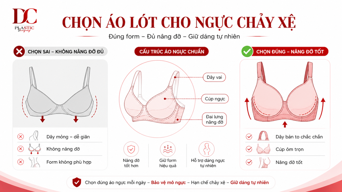 Chọn áo lót cho ngực chảy xệ Chọn áo lót cho ngực chảy xệ