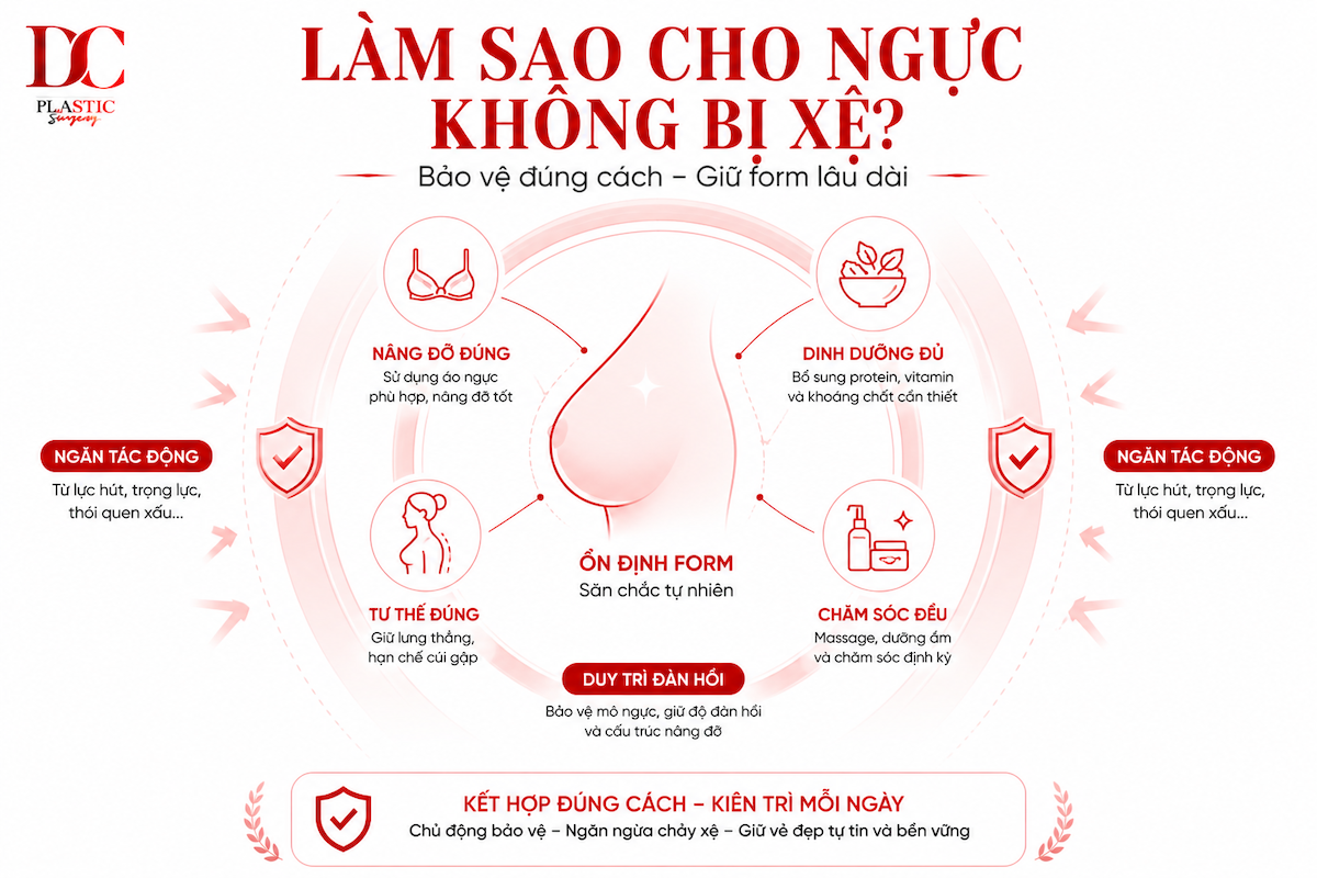 Làm sao cho ngực không bị xệ