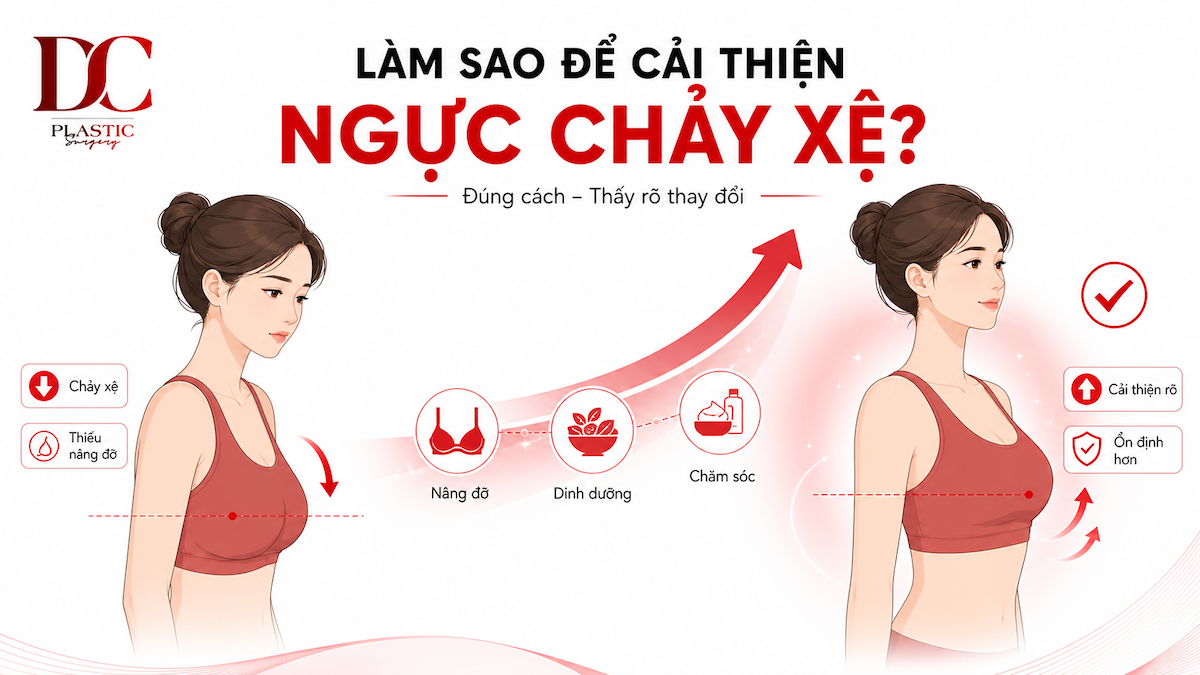 Làm sao để cải thiện ngực chảy xệ