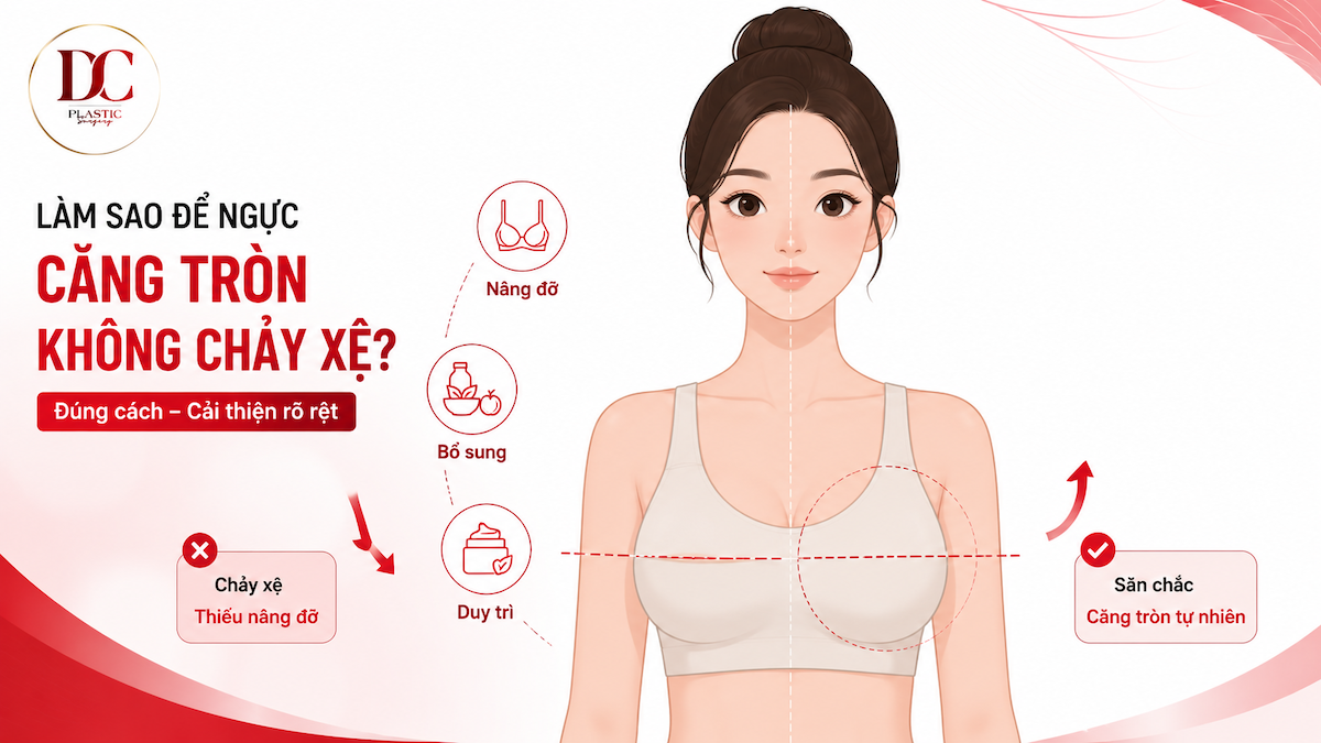 Làm sao để ngực căng tròn không chảy xệ