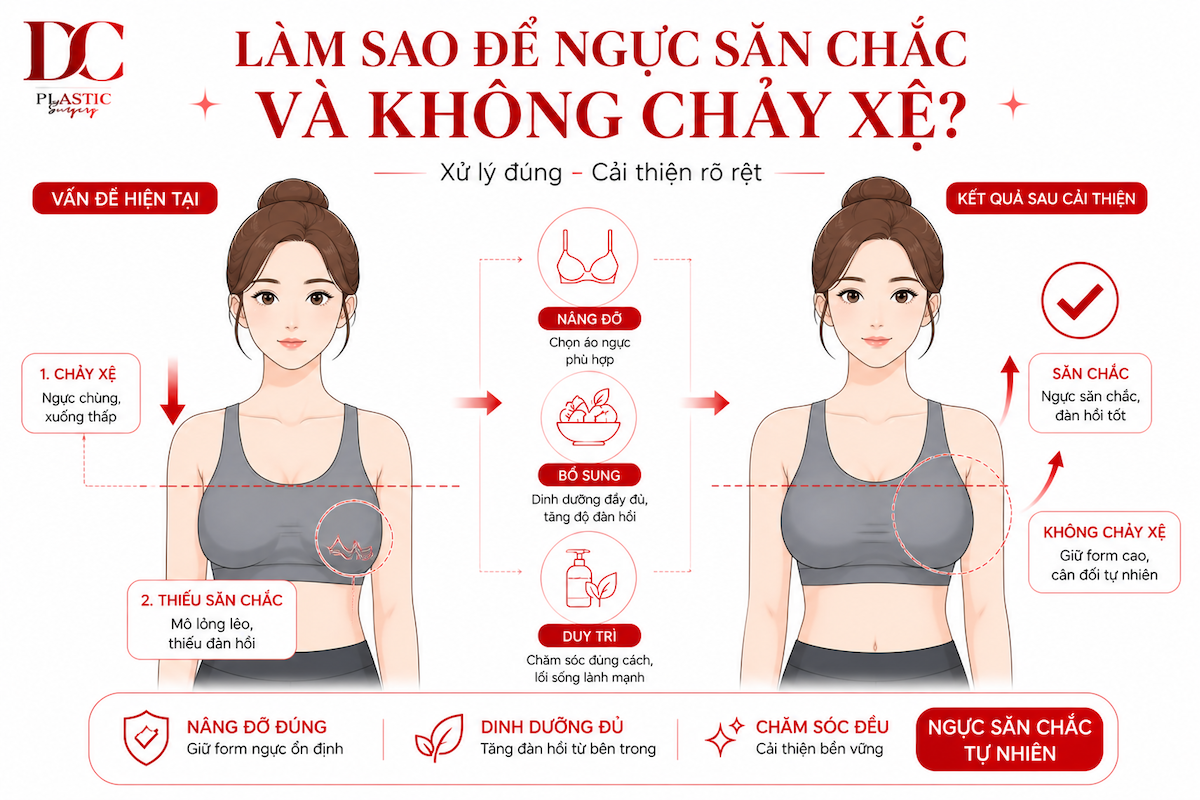 Làm sao để ngực săn chắc và không chảy xệ