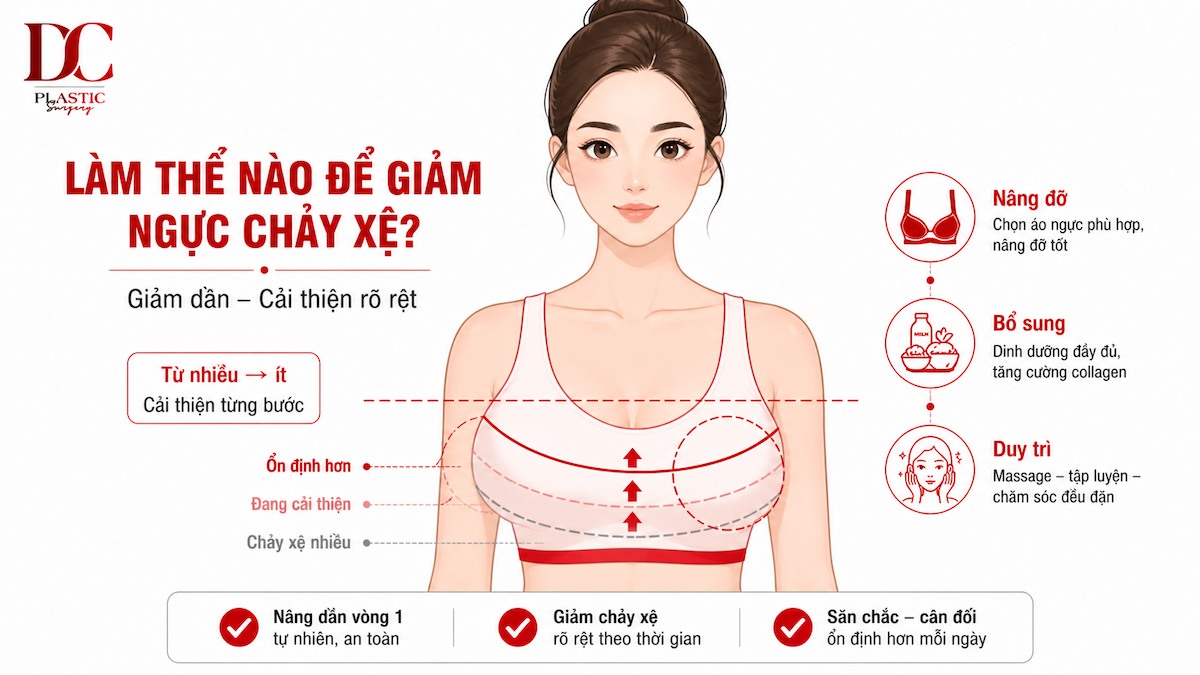 Làm thế nào để giảm ngực chảy xệ