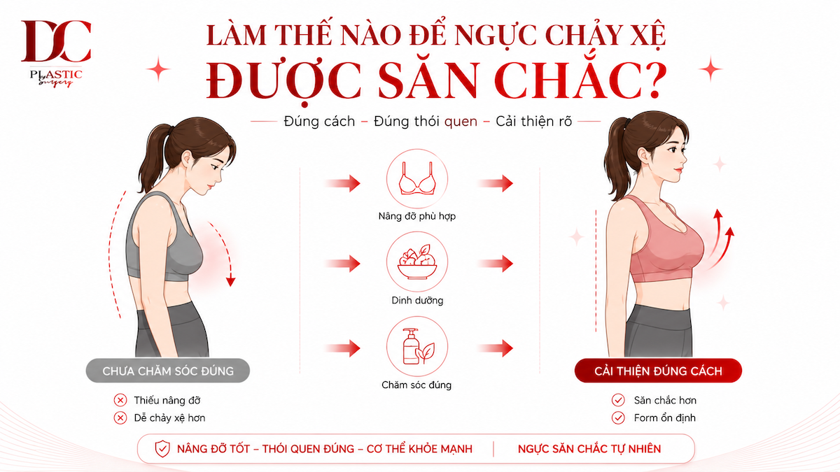 Làm thế nào để ngực chảy xệ được săn chắc